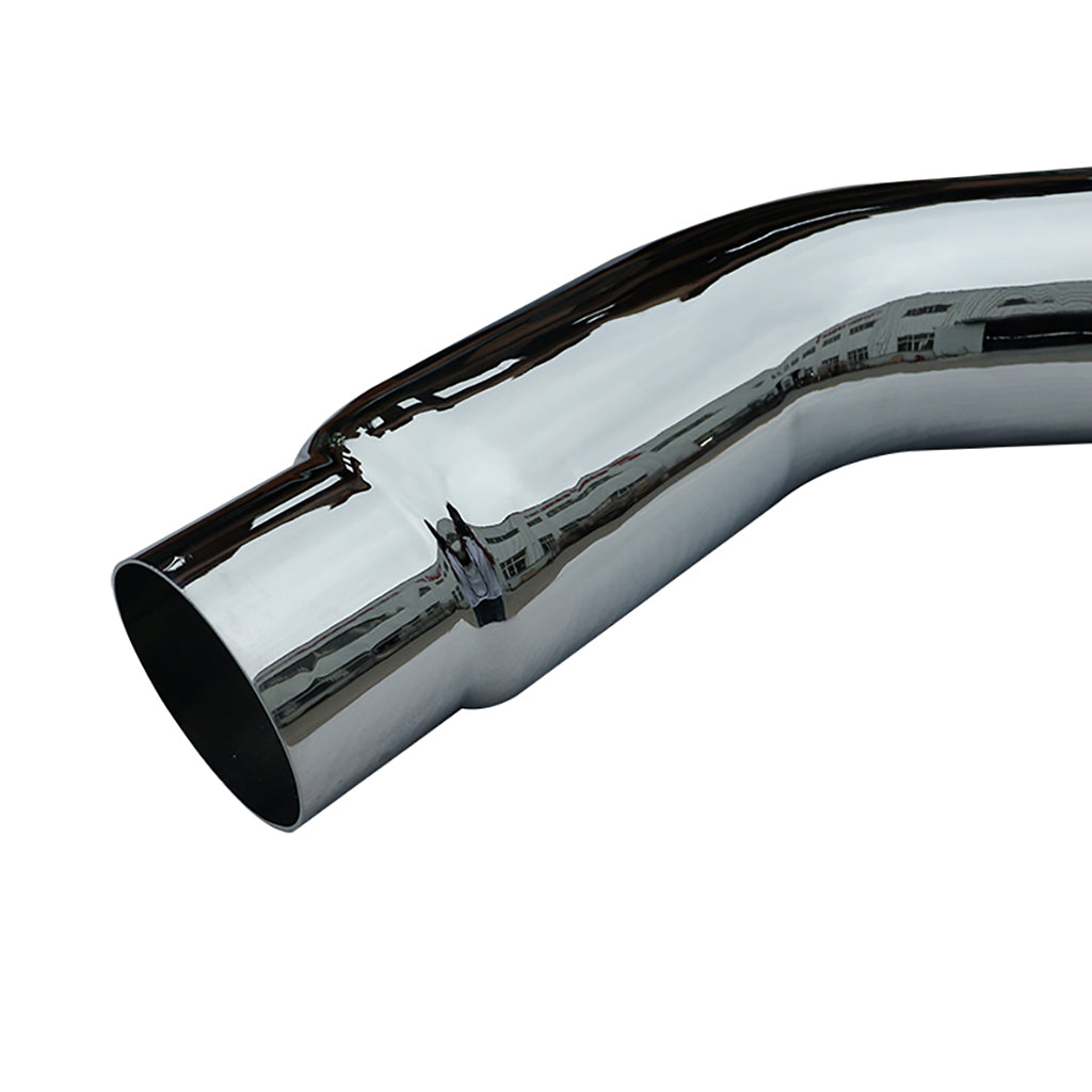 Steel Chromed Exhaust Elbow Tip 5'' Inlet to 6” Outlet 45 Degree